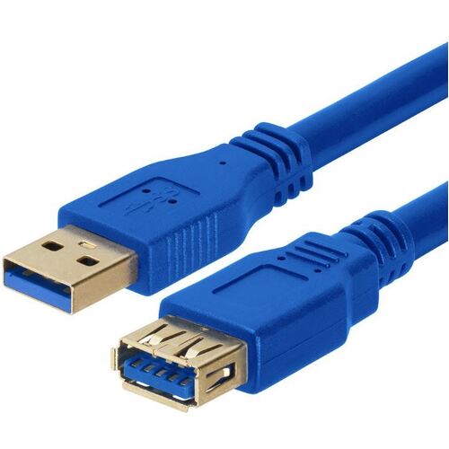 ASTROTEK USB 3.0 Extension Cable Type A Male to Type A Female Blue Colour