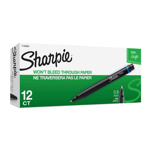 SHARPIE Fineliner Pen Box of 12