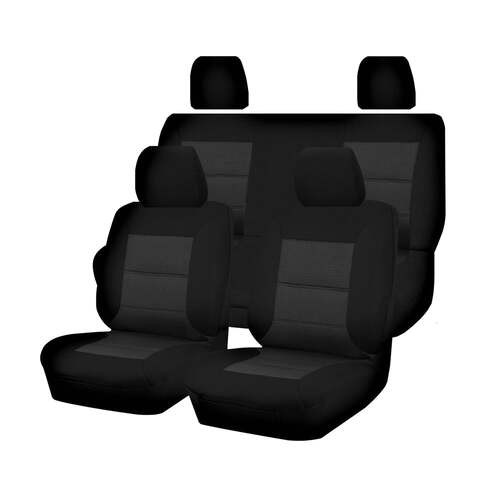 Premium Jacquard Seat Covers - For Nissan Frontier D22 Series Dual Cab 2007-2015