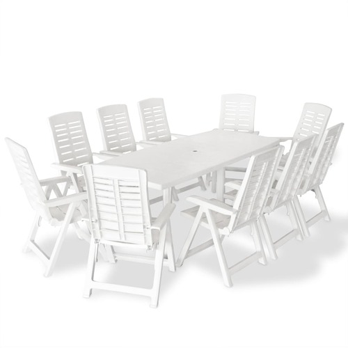 11 Piece Outdoor Dining Set Plastic