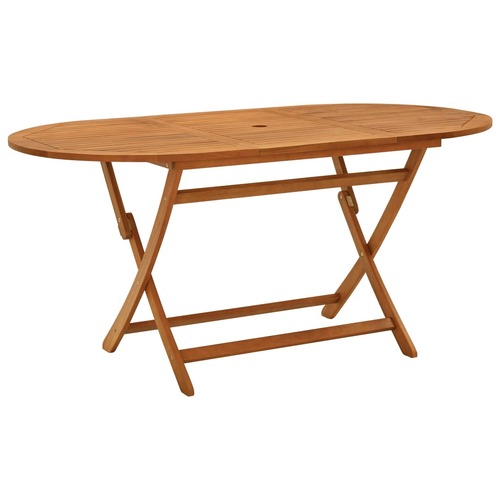 Folding Garden Table Solid Eucalyptus Wood