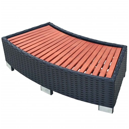 Spa Step Poly Rattan 92x45x25 cm