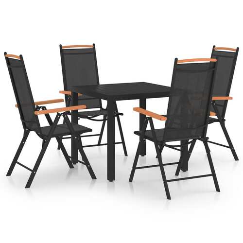 5 Piece Garden Dining Set Aluminium