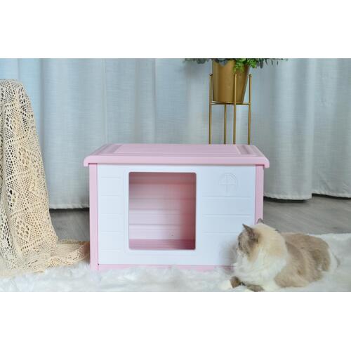 Small Plastic Pet Dog Puppy Cat House Kennel