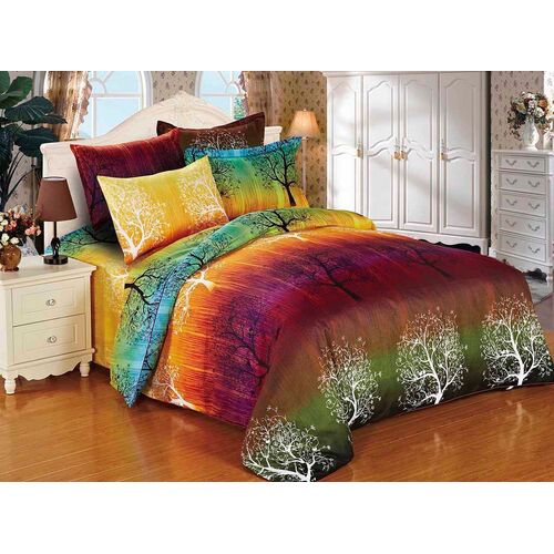 Rainbow Tree Quilt/Doona/Duvet Cover Set