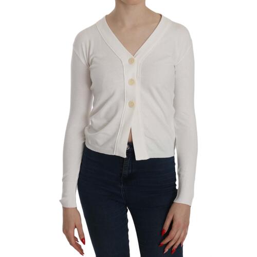 BYBLOS V-neck Long Sleeve Cropped Cardigan Blouse