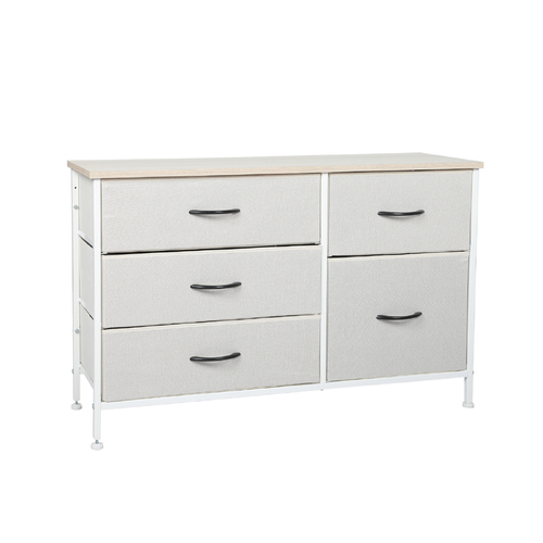 Storage Cabinet Tower Chest of Drawers Dresser Tallboy 5 Drawer