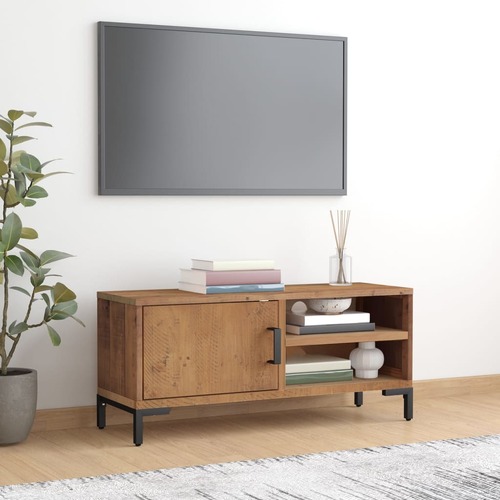 Waipio TV Cabinet Brown Solid Recycled Pinewood