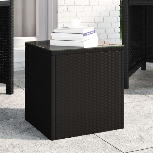 Side Table 40x37x40.5 cm Poly Rattan