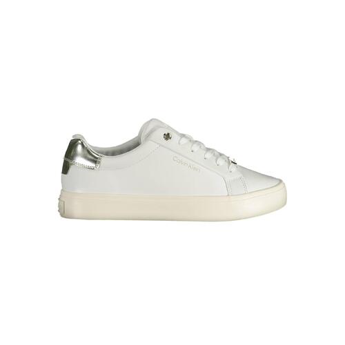 Calvin Klein Women's White Polyester Sneaker