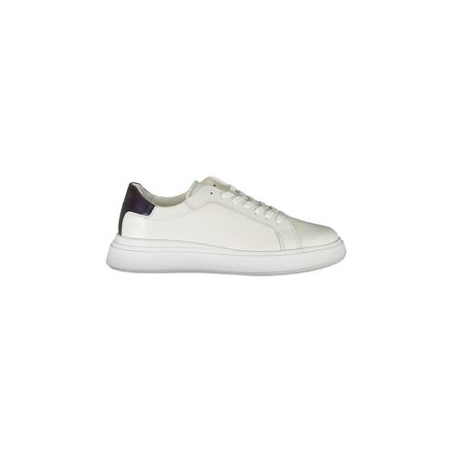 Calvin Klein Men's White Polyester Sneaker