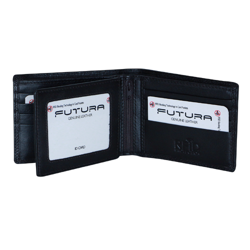 Futura Futura Mens Harrison RFID Genuine Leather Wallet