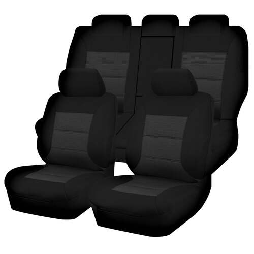 Seat Covers for TOYOTA RAV4 ALA49R.ASA44R .ZSA42R SERIES 02/2012 - 12/2018 4x2.4X4 SUV/WAGON 5 SEATERS FR BLACK PREMIUM