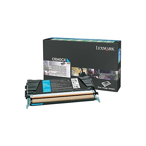 LEXMARK C5340CX CYAN RETURN PROGRAM TONER YIELD 7000 PAGES FOR C534