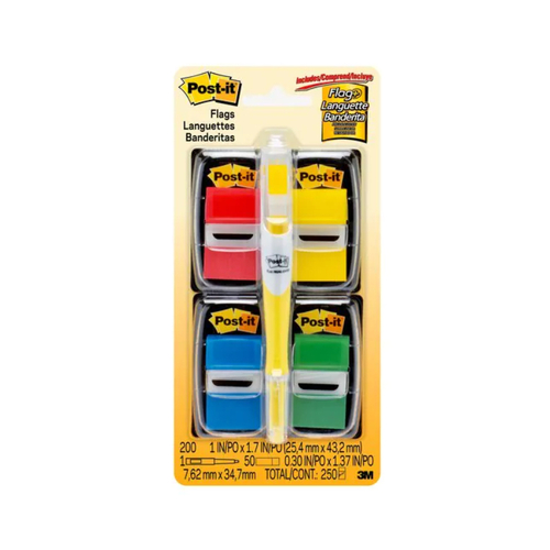 POST-IT Flag 680-RYBGVA Value Pack & Pen