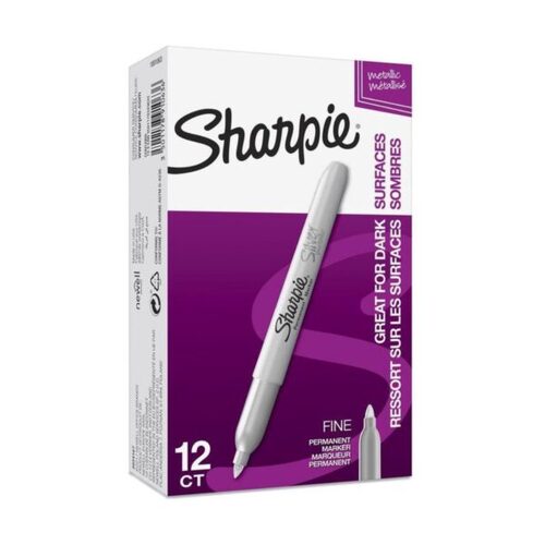 SHARPIE Perm Mrkr FP Slvr Bx12