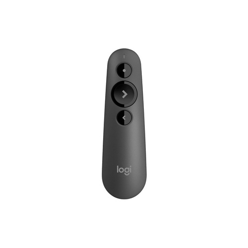 LOGITECH R500S Laser Presentation Remote with Dual Connectivity Bluetooth or USB 20m Range Red Laser Pointer for PowerPoint Keynote Google Slides