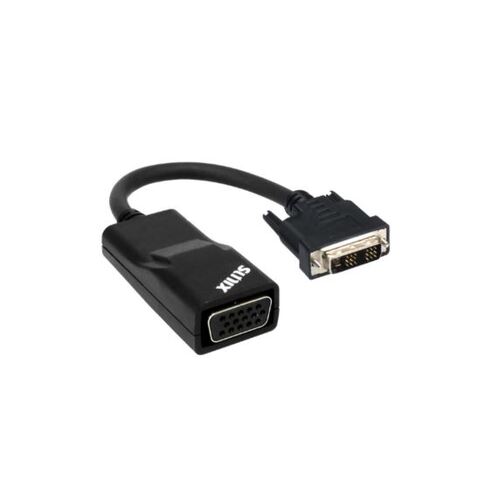 SUNIX DVI-D to VGA Adapter; compliant with VESA VSIS version 1, Rev.2; Output resolutions up to 1920x1200; HDTV resolutions up to 1080p