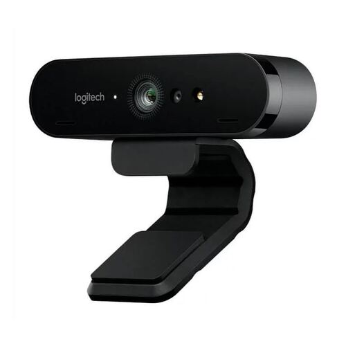 Logitech BRIO 4K Ultra HD Webcam HDR RightLight3 5xHD Zoom Auto Focus Infrared Sensor Video Conferencing Streaming Recording Windows Hello Security