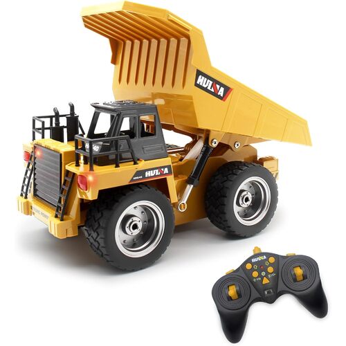 Remote Control Excavator Digger Construction RC Truck Vehicle Toys for Kids Gift