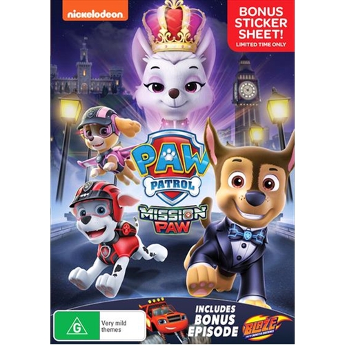 Paw Patrol - Mission Paw DVD