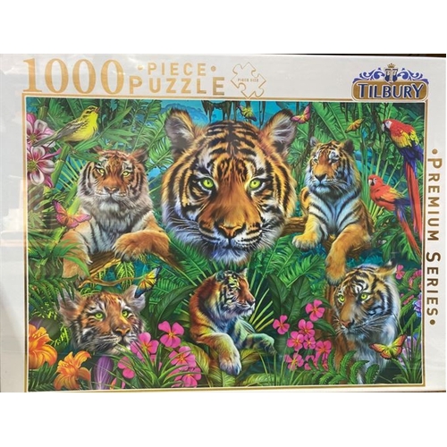 Tiger Collage 1 - 1000 Piece Puzzle