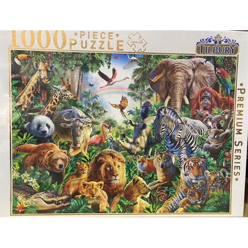 Wild Animal Collage 1000 Piece Puzzle