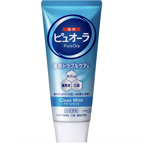 [6-PACK] KAO Japan Medicinal Pyuora Toothpaste Clean Mint 115g