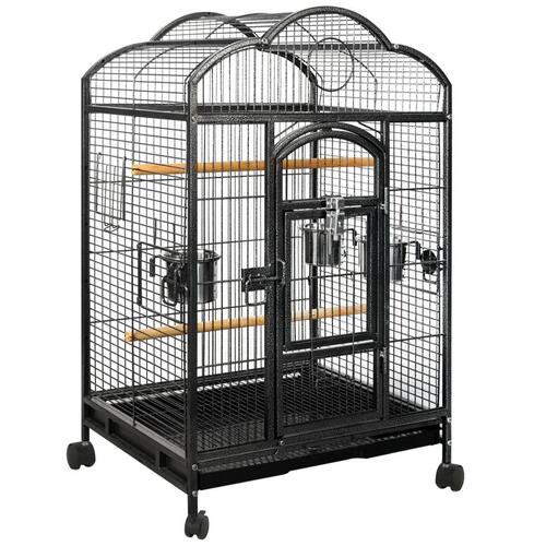 YES4PETS Bird Budgie Cage Parrot Aviary Carrier With Wheel