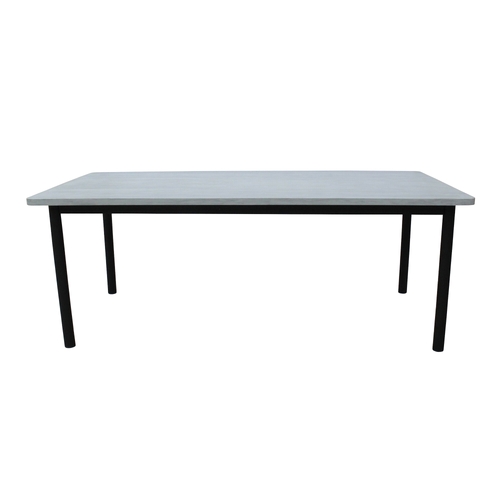 240cm 8 Seater Outdoor Dining Table Glass Concrete Top