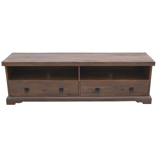 Paignton ETU Entertainment TV Unit 180cm 2 Drawer Solid Mango Timber Wood