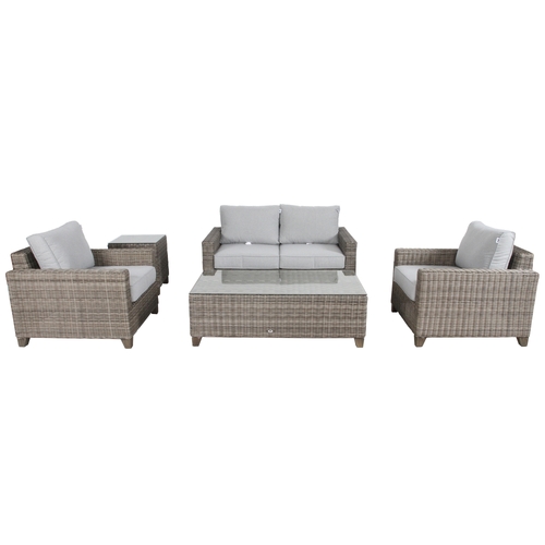 2+1+1 Seater Wicker Rattan Outdoor Sofa Set Coffee Side Table Chair Lounge