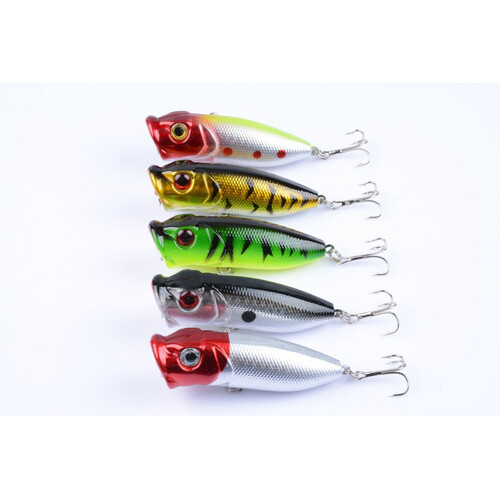 5X 6.5cm Popper Poppers Fishing Lure Lures Surface Tackle Fresh Saltwater