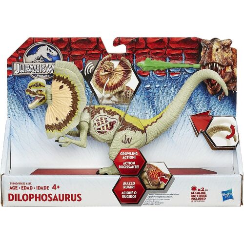 Hasbro Jurassic World Dilophosaurus Figure With Lights and Sound