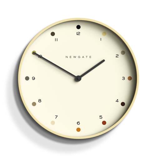 Newgate Mr Clarke Clock Pale Wood Dot Dial