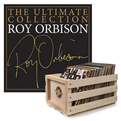 Crosley Record Storage Crate Roy Orbison The Ultimate Collection Vinyl Album Bundle