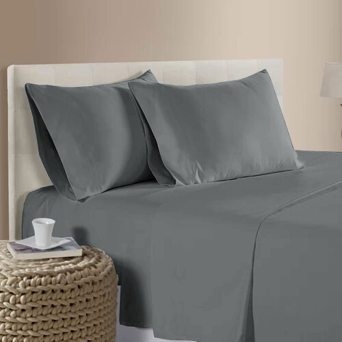 400TC Bamboo Cotton Sheet Set Blue Queen