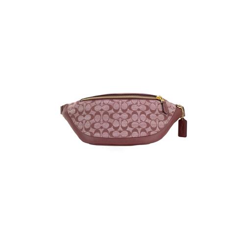 Warren Belt Bag: Coach Pebbled Leather and Signature Canvas One Size Women