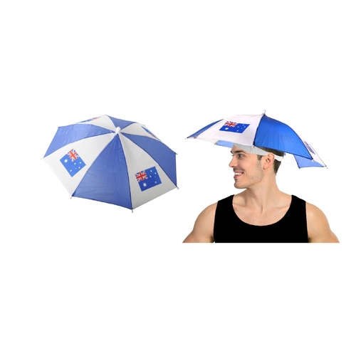 AUSTRALIA UMBRELLA HAT Rain Novelty Cap Costume Outdoor Camping Beach Fishing