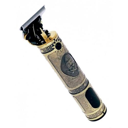 LCD Hair Clipper Barber Professional Electric Trimmer Shaver Beard Vintage - Gold