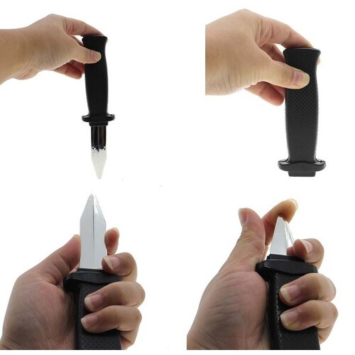 TRICKY DISAPPEARING FAKE KNIFE Prank Blade Novelty Trick Stage Toy Prop Game