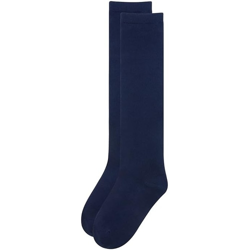 1x Pair School Uniform Knee High Socks Cotton Rich Girls Boys Kids - Navy - 6-11 (12+ Years Old)