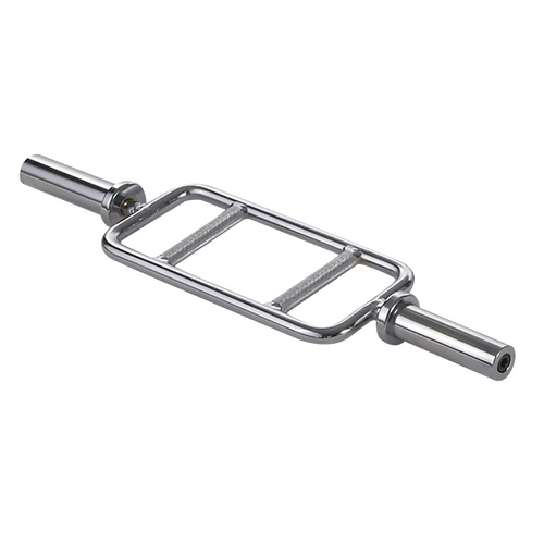 Chrome Olympic Tricep Bar Barbell Heavy Duty with Spring Collars