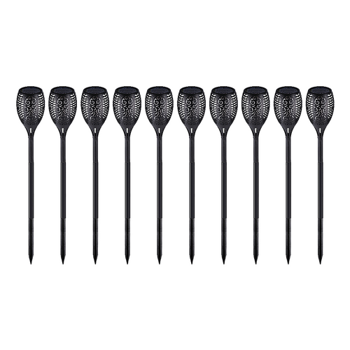 10 Pack Solar Torch Lights 96 LED Flickering Lighting Dancing Flame Garden Lamp