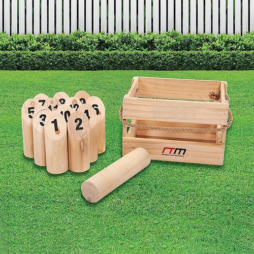 NToss Wooden Set Outdoor Games with Carry Case