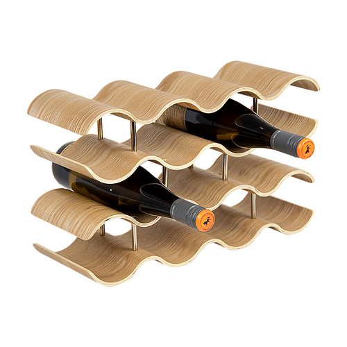 Wooden Wave Wine Rack/Creative Home Grape Wine Holder Shelf Cabinet/Bottle Rack