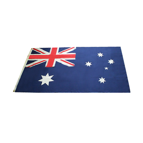 Australian Flag Heavy Duty Woven Spun Poly Australia Flag Metal Clips