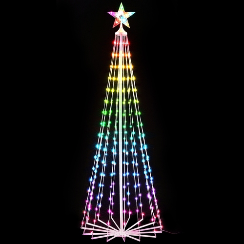 Christmas Tree 1.8m 265 RGB LED Fairy Lights Xmas Trees Decoration