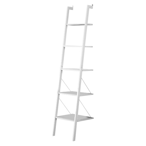 Amelia 5-Tier Ladder Shelf - White