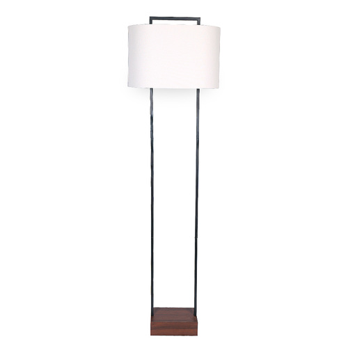 Wood Floor Lamp in Cherry Finish